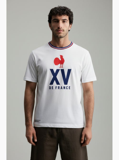 T-Shirt   équipe de France de Rugby – Collection Serge – Licence officielle FFR - Kiabi