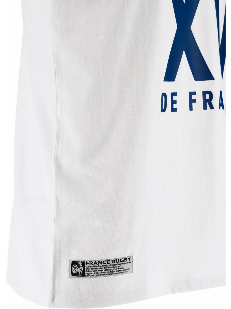 T-Shirt   équipe de France de Rugby – Collection Serge – Licence officielle FFR Blanc - Kiabi