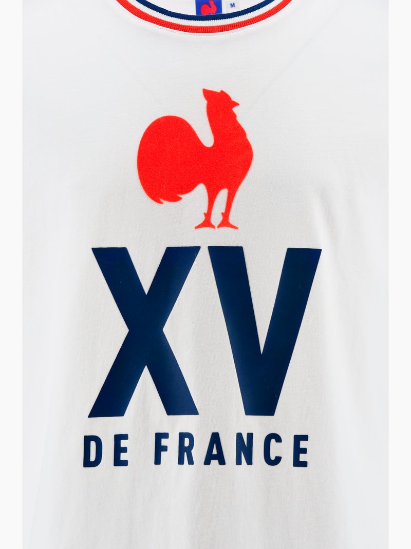 T-Shirt   équipe de France de Rugby – Collection Serge – Licence officielle FFR Blanc - Kiabi