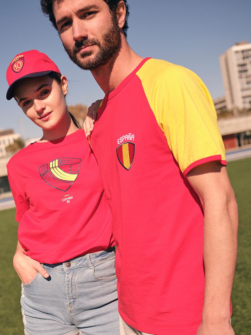 T-shirt 'Espagne' en maille jersey rouge/espagne - Kiabi