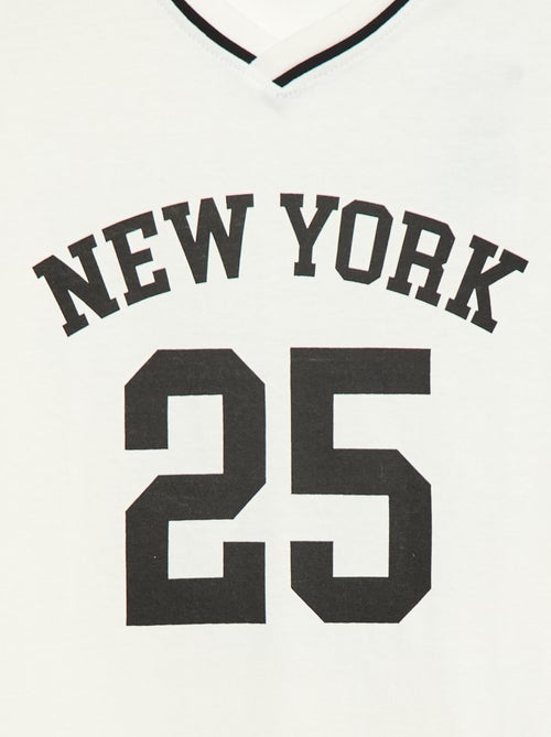 T-shirt esprit baseball - Kiabi