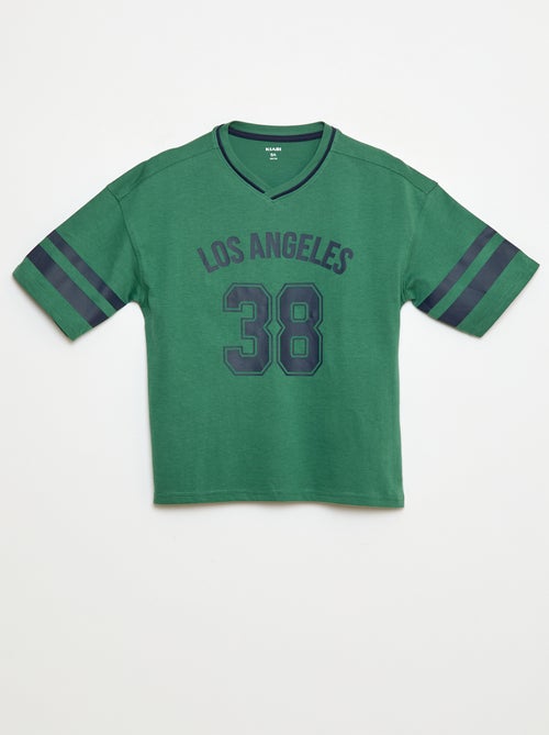 T-shirt esprit baseball - Kiabi