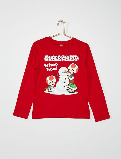 T-shirt esprit Noël 'Mario'                             rouge 
