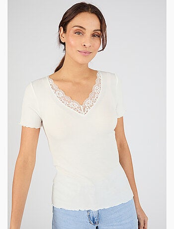 T-shirt Essential en fine côte - Damart