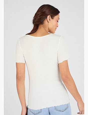 T-shirt Essential en fine côte - Damart