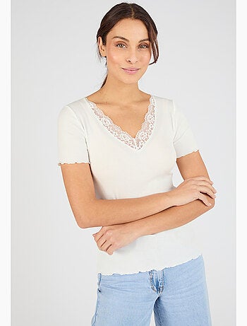 T-shirt Essential en fine côte - Damart