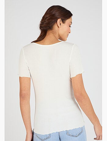 T-shirt Essential en fine côte - Damart