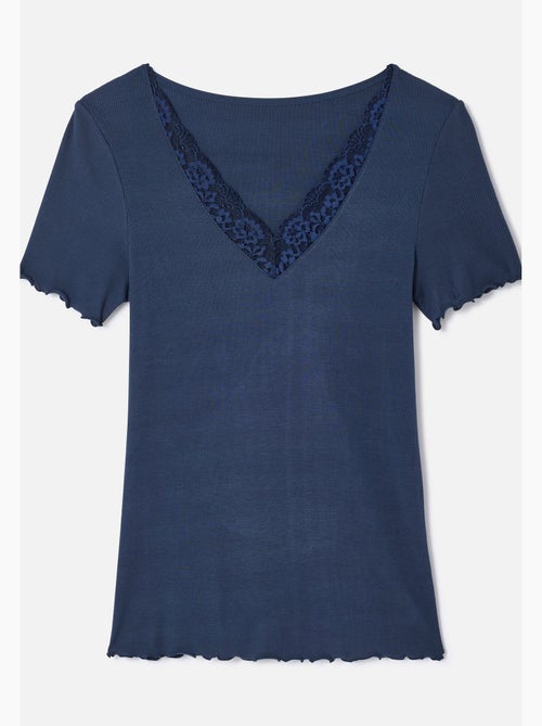 T-shirt Essential en fine côte - Damart - Kiabi