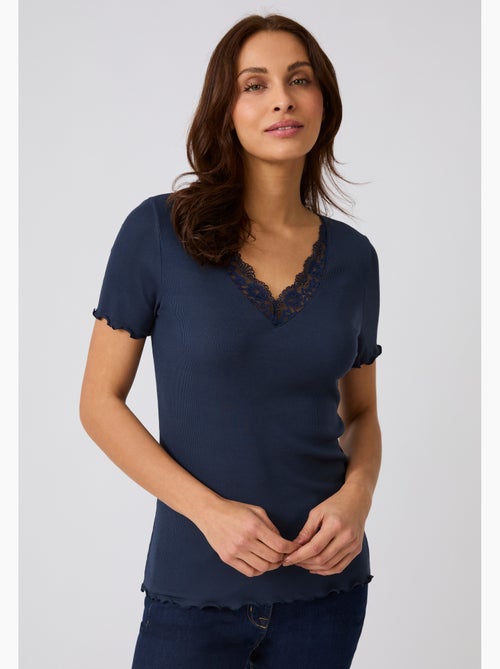 T-shirt Essential en fine côte - Damart - Kiabi