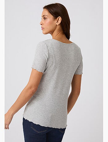 T-shirt Essential en fine côte - Damart