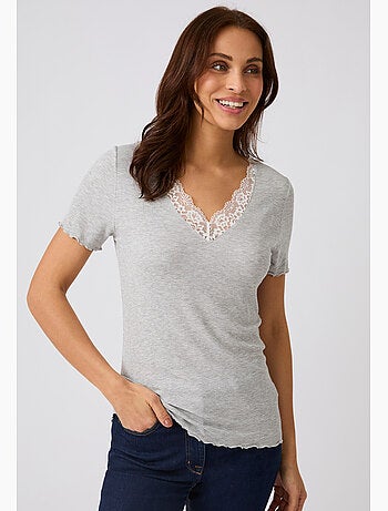 T-shirt Essential en fine côte - Damart