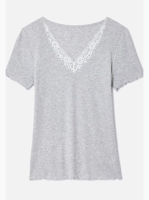 T-shirt Essential en fine côte - Damart - Kiabi