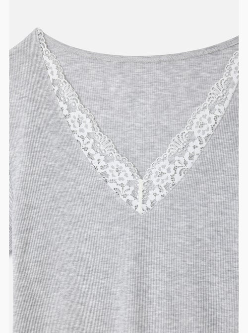 T-shirt Essential en fine côte - Damart - Kiabi