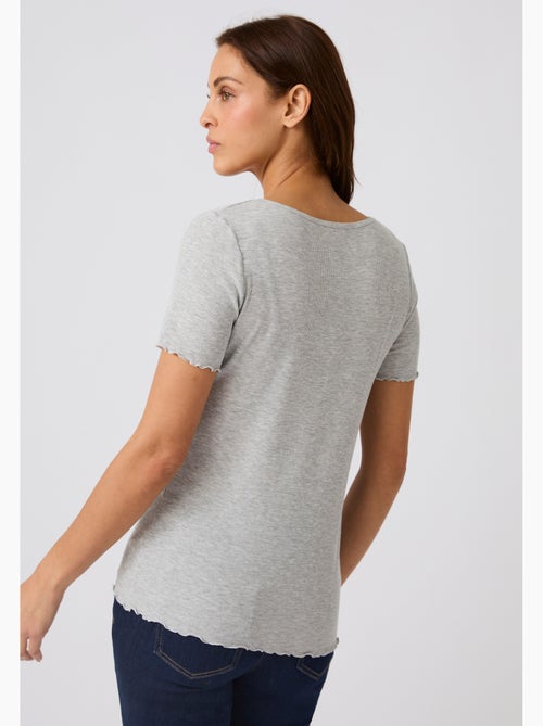 T-shirt Essential en fine côte - Damart - Kiabi