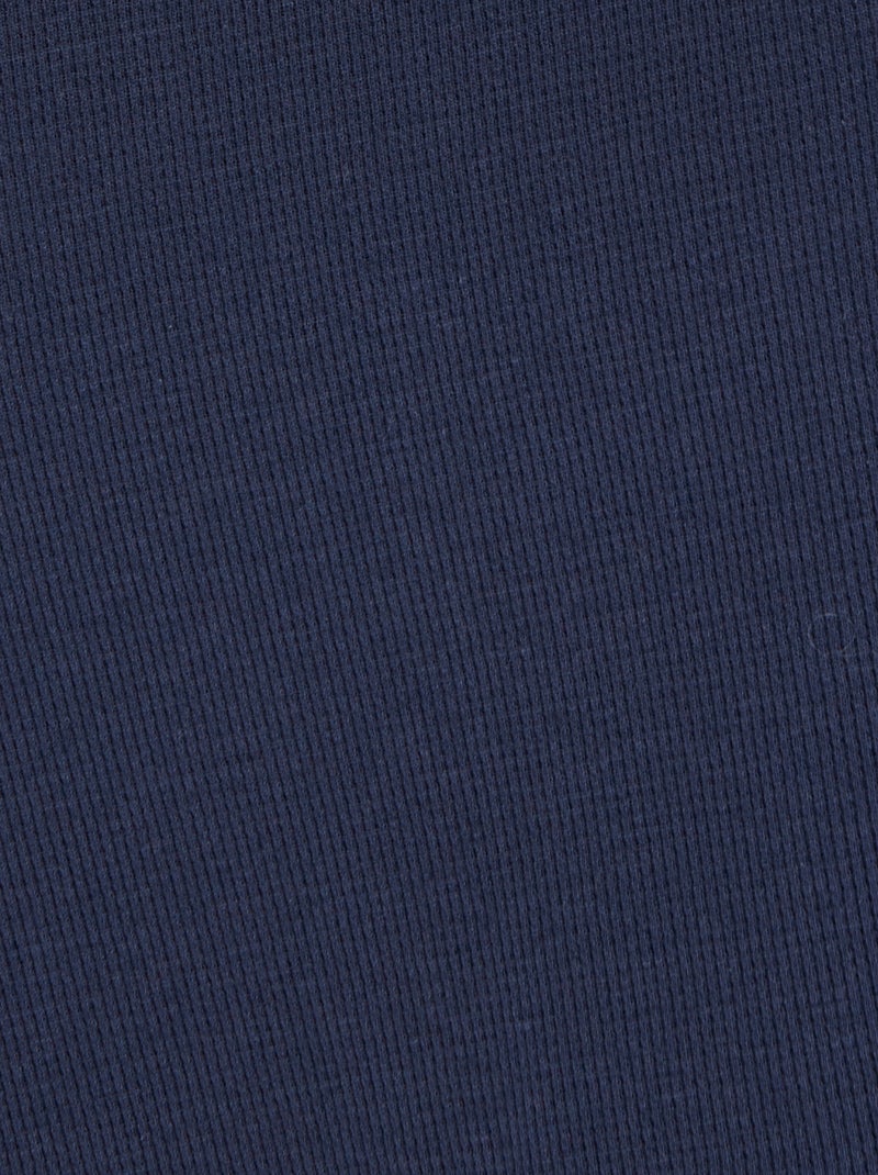 T-shirt Essential en maille gaufrée - Damart Bleu marine - Kiabi