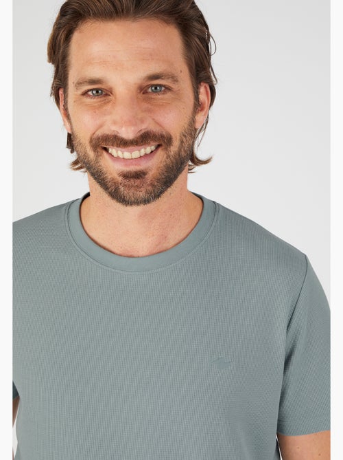 T-shirt Essential en maille gaufrée - Damart - Kiabi