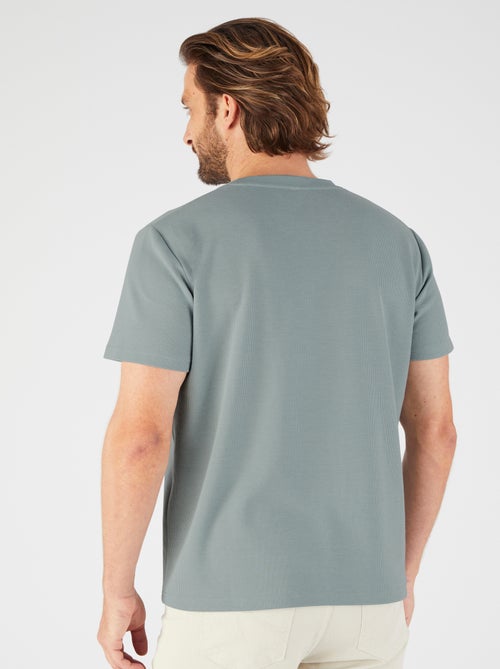 T-shirt Essential en maille gaufrée - Damart - Kiabi