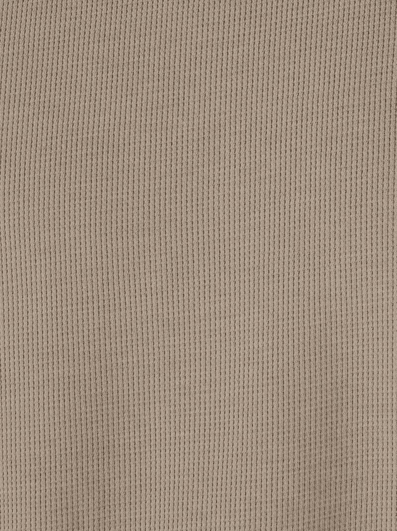 T-shirt Essential en maille gaufrée - Damart Marron - Kiabi