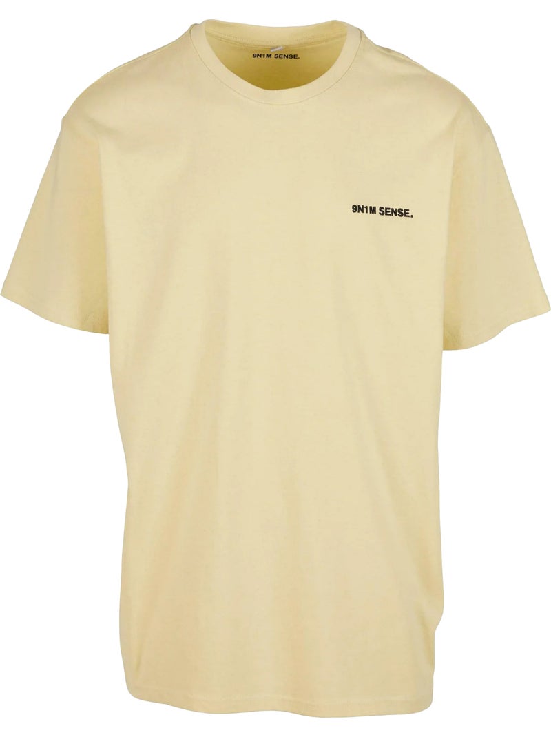 T-shirt essentials - 9n1m sense Jaune clair - Kiabi