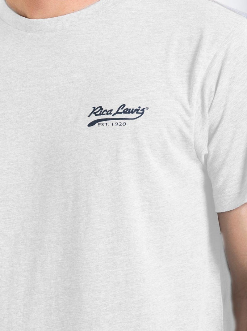 T-shirt Essentiel en coton SIGNAT1 'Rica Lewis' Blanc - Kiabi