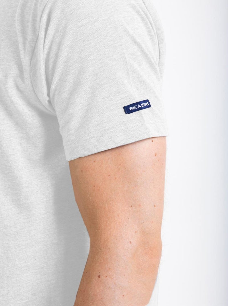 T-shirt Essentiel en coton SIGNAT1 'Rica Lewis' Blanc - Kiabi