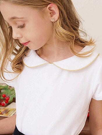 T-shirt et Col Claudine Manches Courtes SOPHIA - 'LA FAUTE A VOLTAIRE'