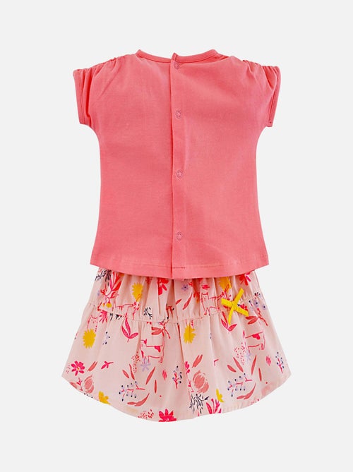 T SHIRT ET JUPE "FLEURS SAUVAGES" - Kiabi T SHIRT ET JUPE "FLEURS SAUVAGES" - Kiabi