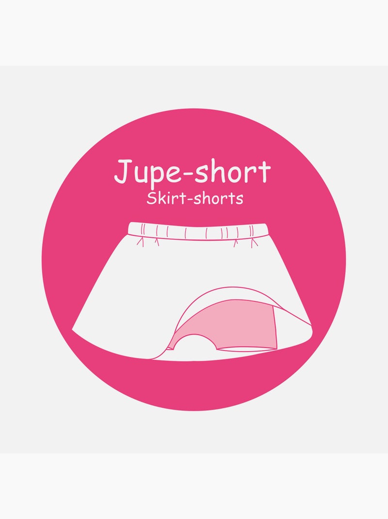 T-SHIRT ET JUPE SHORT MENTHE A L'EAU Blanc - Kiabi