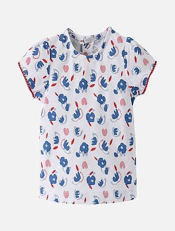 T-SHIRT ET ROBE DENIM "FLAMINGO