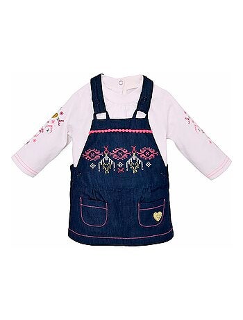 T-SHIRT ET ROBE SALOPETTE JEAN MON C ?UR