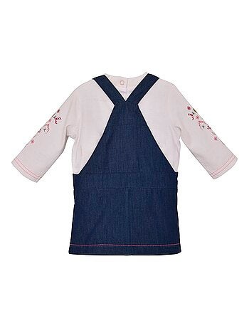T-SHIRT ET ROBE SALOPETTE JEAN MON C ?UR