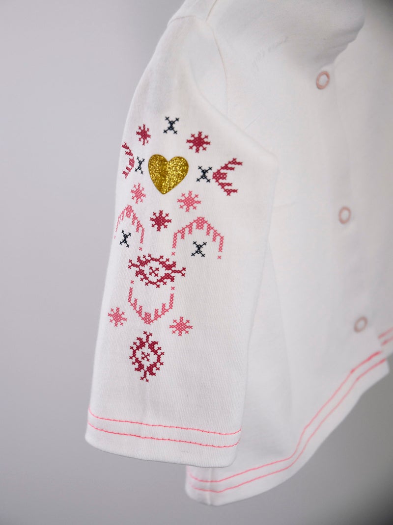 T-SHIRT ET ROBE SALOPETTE JEAN MON C ?UR Bleu - Kiabi