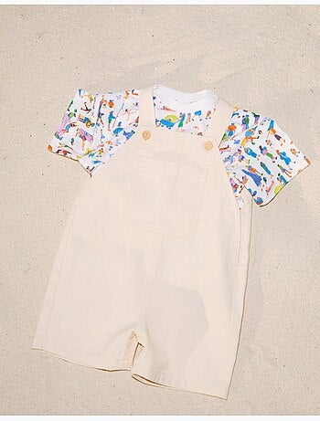 T-shirt et salopette Carolina Celas x Zippy