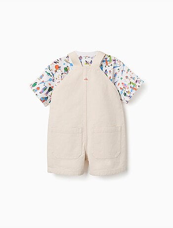 T-shirt et salopette Carolina Celas x Zippy