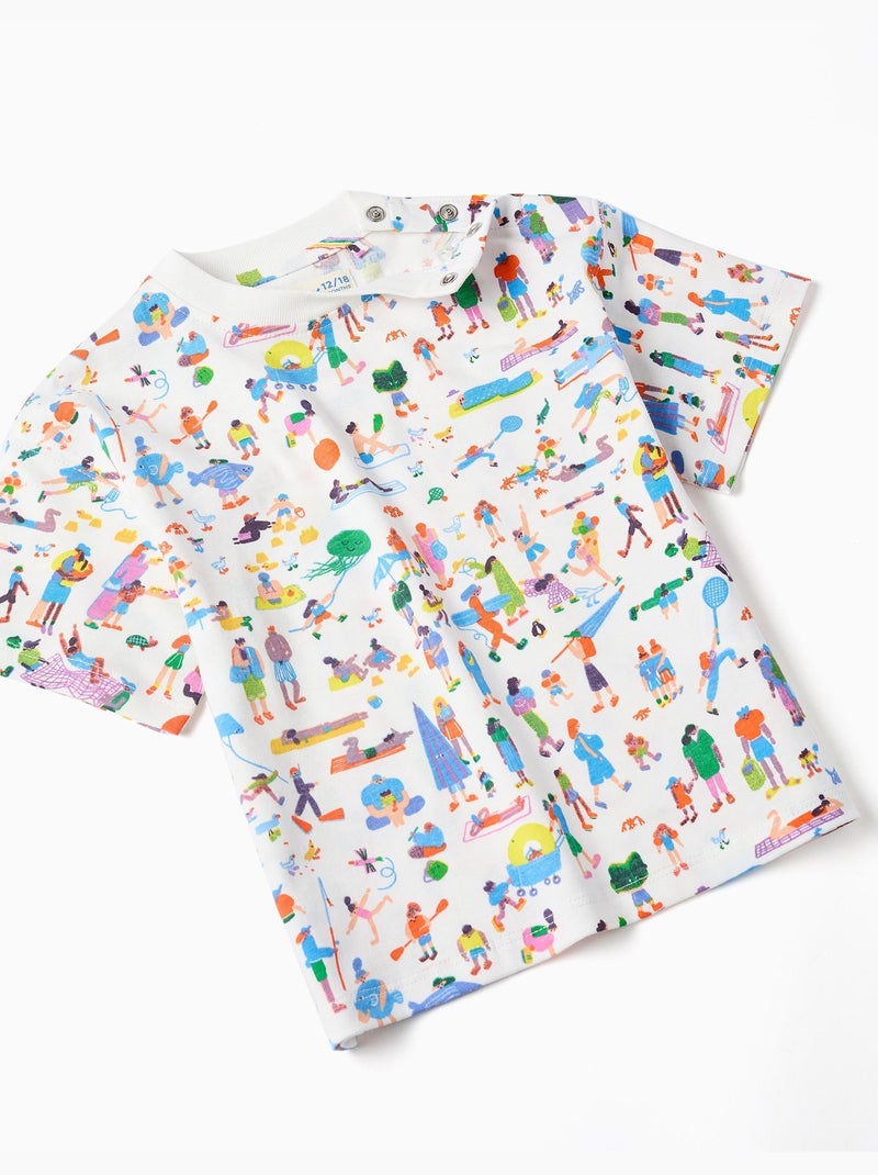 T-shirt et salopette Carolina Celas x Zippy Beige clair - Kiabi