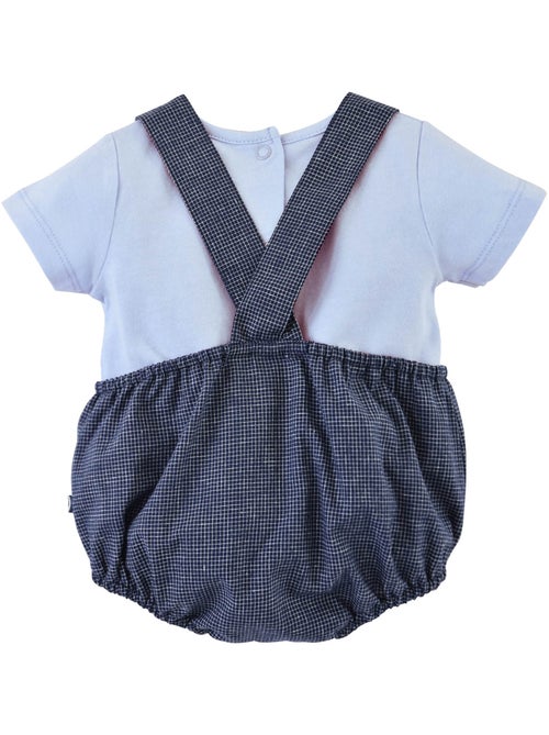 T SHIRT ET SALOPETTE COURTE 1/12 MOIS ADAM - Kiabi