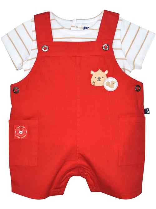 T-shirt et salopette courte Randy - Kiabi