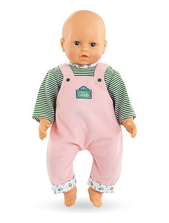 T-shirt et Salopette Manches Longues Week-end à Paris pour poupon 42 cm