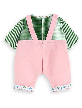 T-shirt et Salopette Manches Longues Week-end à Paris pour poupon 42 cm