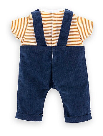 T-Shirt et Salopette Marine pour poupon 30 cm