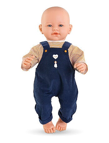 T-Shirt et Salopette Marine pour poupon 42 cm