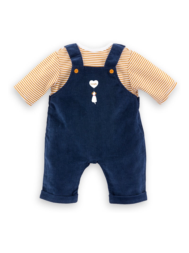 T-Shirt et Salopette Marine pour poupon 42 cm N/A - Kiabi
