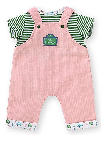 T-shirt et Salopette Week-end à Paris pour poupon 36 cm