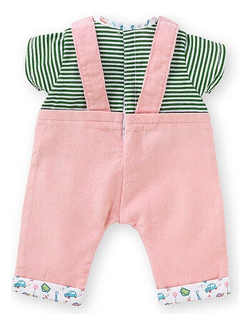 T-shirt et Salopette Week-end à Paris pour poupon 36 cm