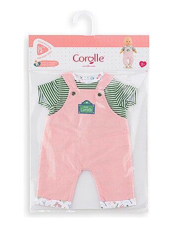 T-shirt et Salopette Week-end à Paris pour poupon 36 cm