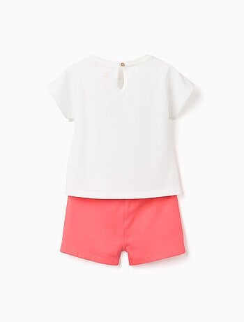 T-shirt et short en coton avec imprimé Minnie