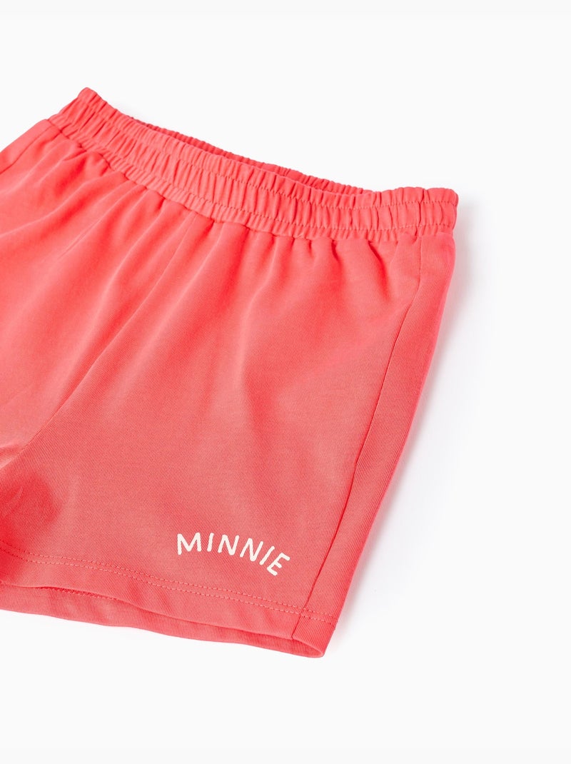 T-shirt et short en coton avec imprimé Minnie Rose - Kiabi