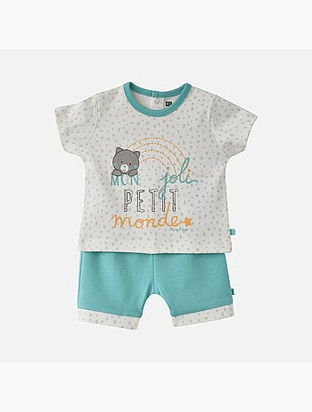 T-SHIRT ET SHORT INTERLOCK ENESS