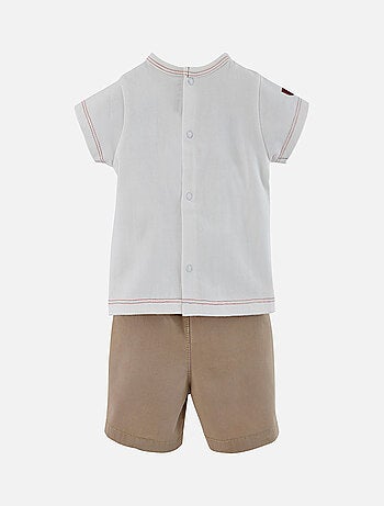 T SHIRT ET SHORT TOILE BEBE GARCON