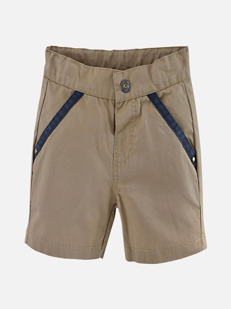 T SHIRT ET SHORT TOILE BEBE GARCON Beige - Kiabi